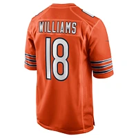 Maillot Nike Caleb Williams Orange Chicago Bears Alternate 2024 NFL Draft First Round Pick Player Game pour homme