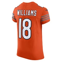 Maillot Nike Alternate Vapor F.U.S.E. Elite pour homme Caleb Williams des Chicago Bears Orange