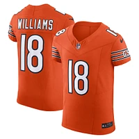 Maillot Nike Alternate Vapor F.U.S.E. Elite pour homme Caleb Williams des Chicago Bears Orange