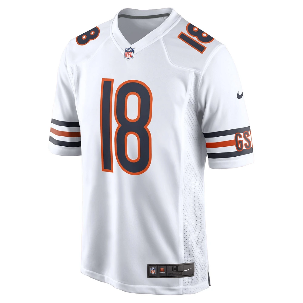 Maillot Nike Caleb Williams blanc Chicago Bears 2024 NFL Draft First Round Pick Player Game pour homme