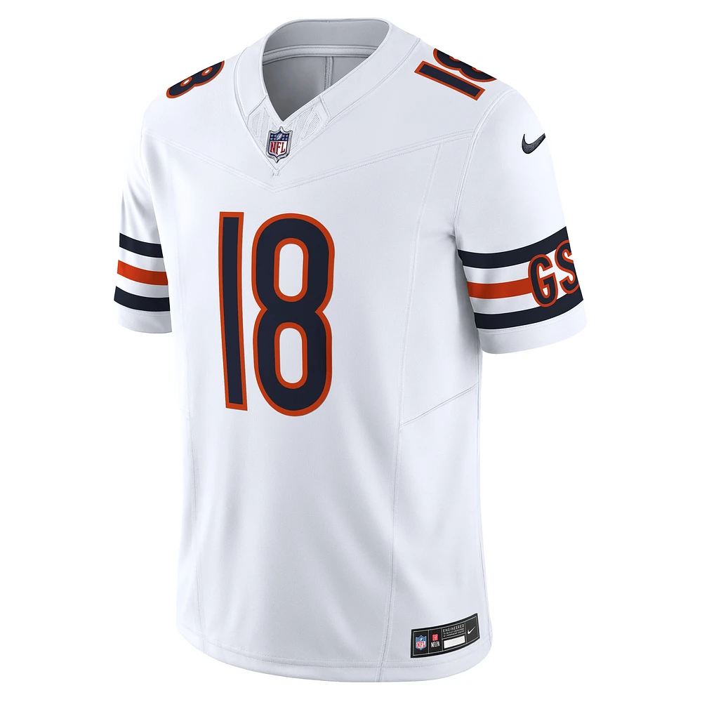 Maillot Nike Caleb Williams blanc Chicago Bears Vapor F.U.S.E. Limited pour homme