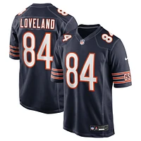 Men's Nike Colston Loveland  Navy Chicago Bears Team Game Jersey