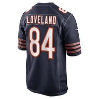 Men's Nike Colston Loveland  Navy Chicago Bears Team Game Jersey