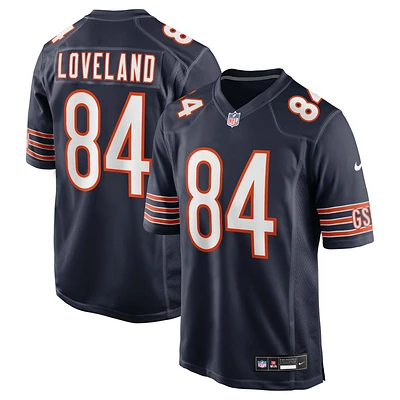 Men's Nike Colston Loveland  Navy Chicago Bears Team Game Jersey