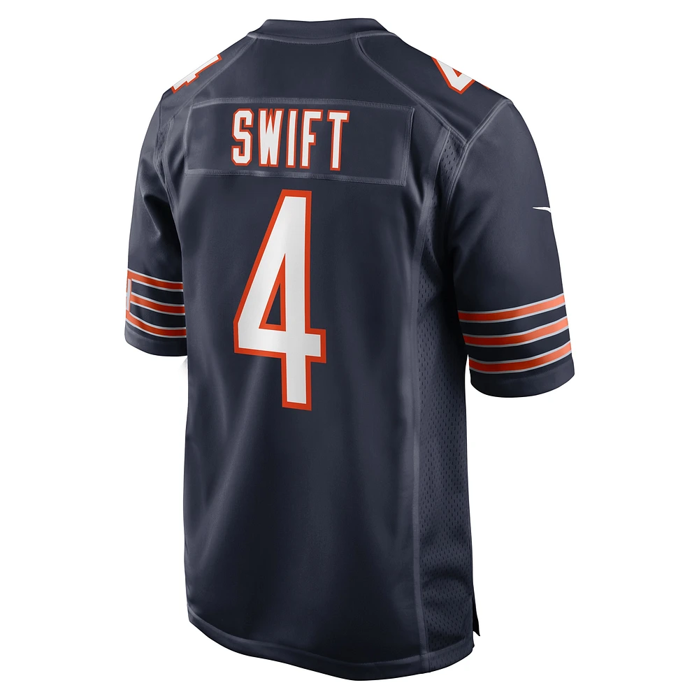 Men's Nike D'Andre Swift  Navy Chicago Bears Game Jersey