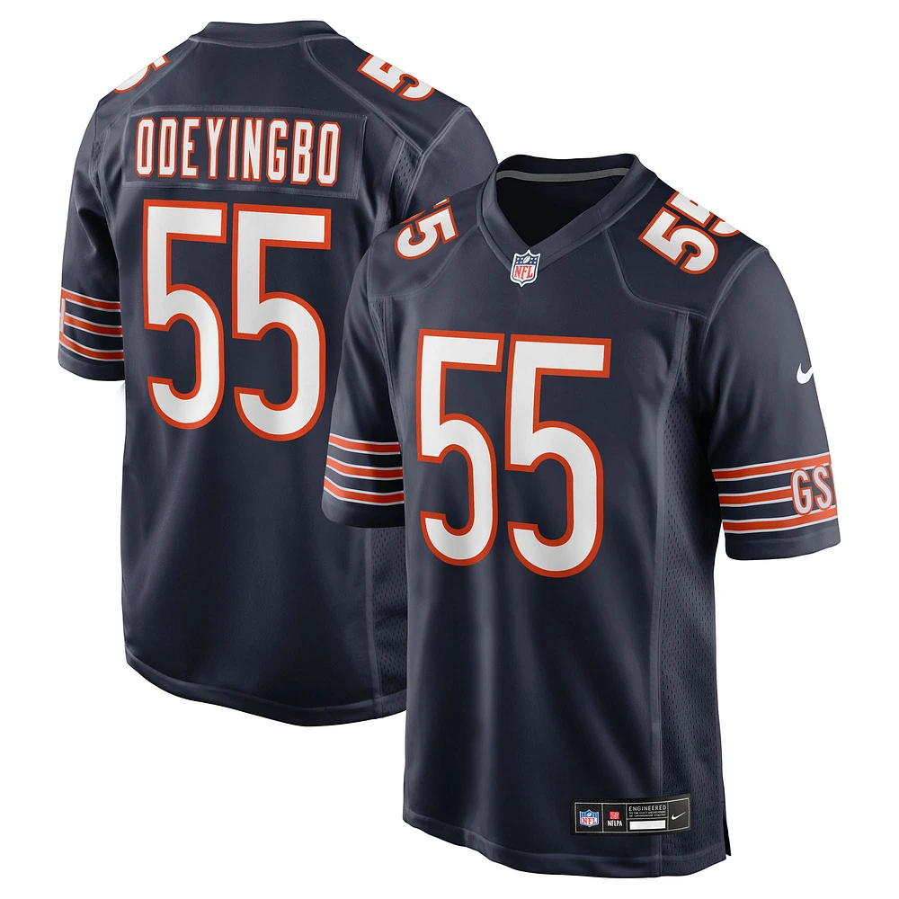 Men's Nike Dayo Odeyingbo Navy Chicago Bears Team Game Jersey