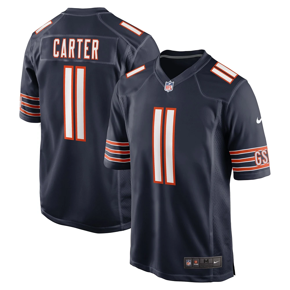 Maillot de match Nike DeAndre Carter bleu marine pour homme des Chicago Bears