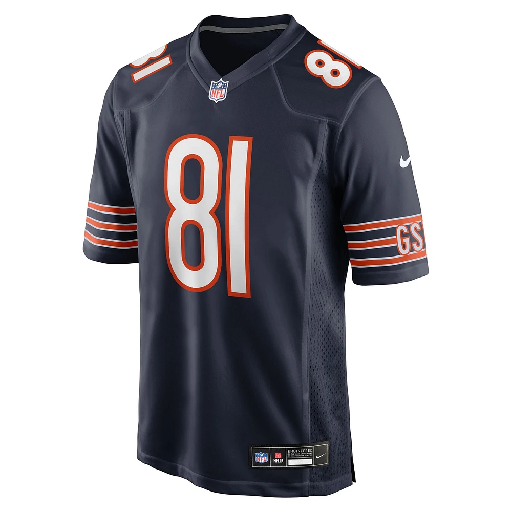 Men's Nike Durham Smythe  Navy Chicago Bears Team Game Jersey