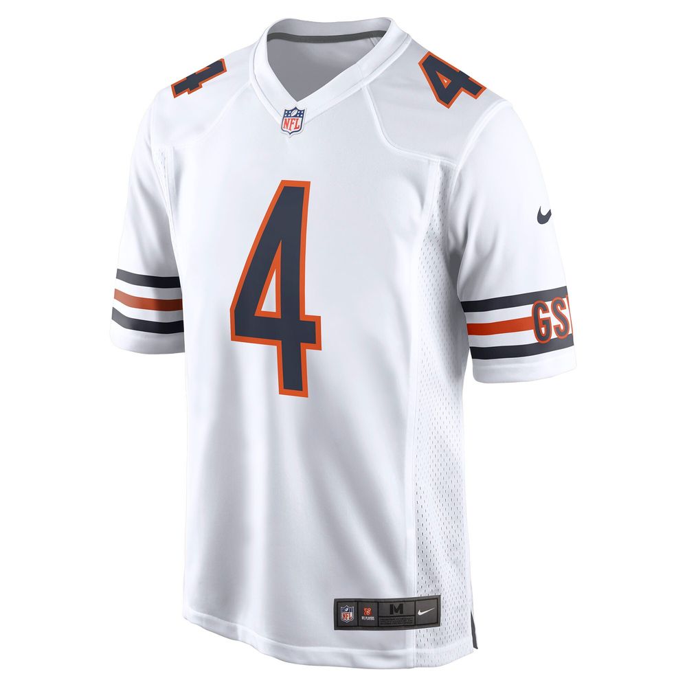 Men's Nike Eddie Jackson White Chicago Bears Game Jersey