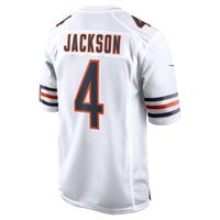 Men's Nike Eddie Jackson White Chicago Bears Game Jersey