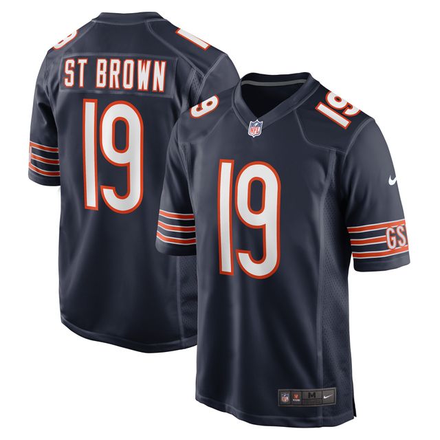 Maillot de joueur match des Chicago Bears Nike Equanimeous St. Brown bleu marine pour homme