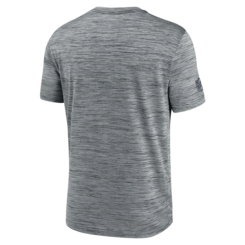 Men's Nike Gray Chicago Bears Sideline Velocity Performance T-Shirt