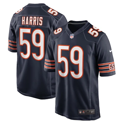 Men's Nike Jalen Harris  Navy Chicago Bears Team Game Jersey