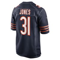 Men's Nike Jaylon Jones Navy Chicago Bears Game Player Jersey