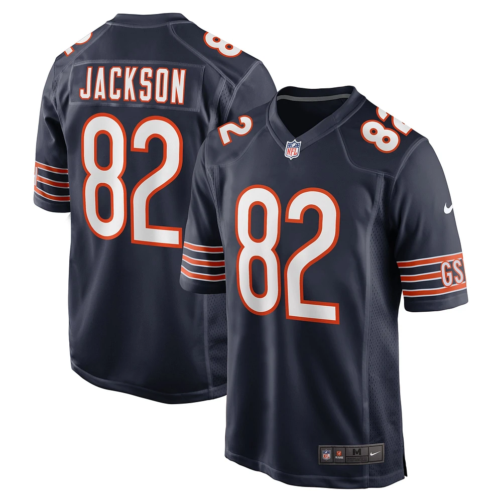 Maillot de match Nike John Jackson bleu marine des Chicago Bears pour homme