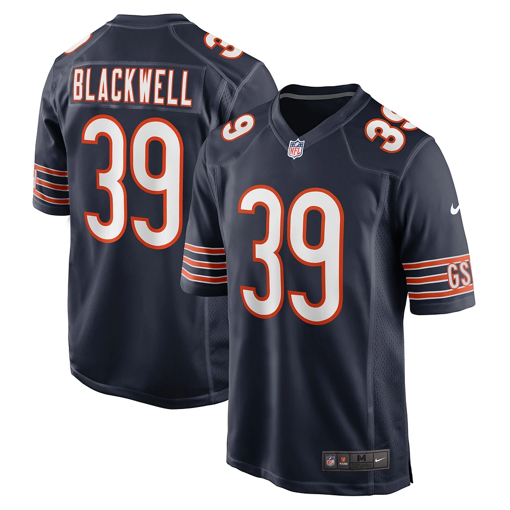 Maillot Nike Josh Blackwell pour homme, bleu marine, joueur de match des Chicago Bears