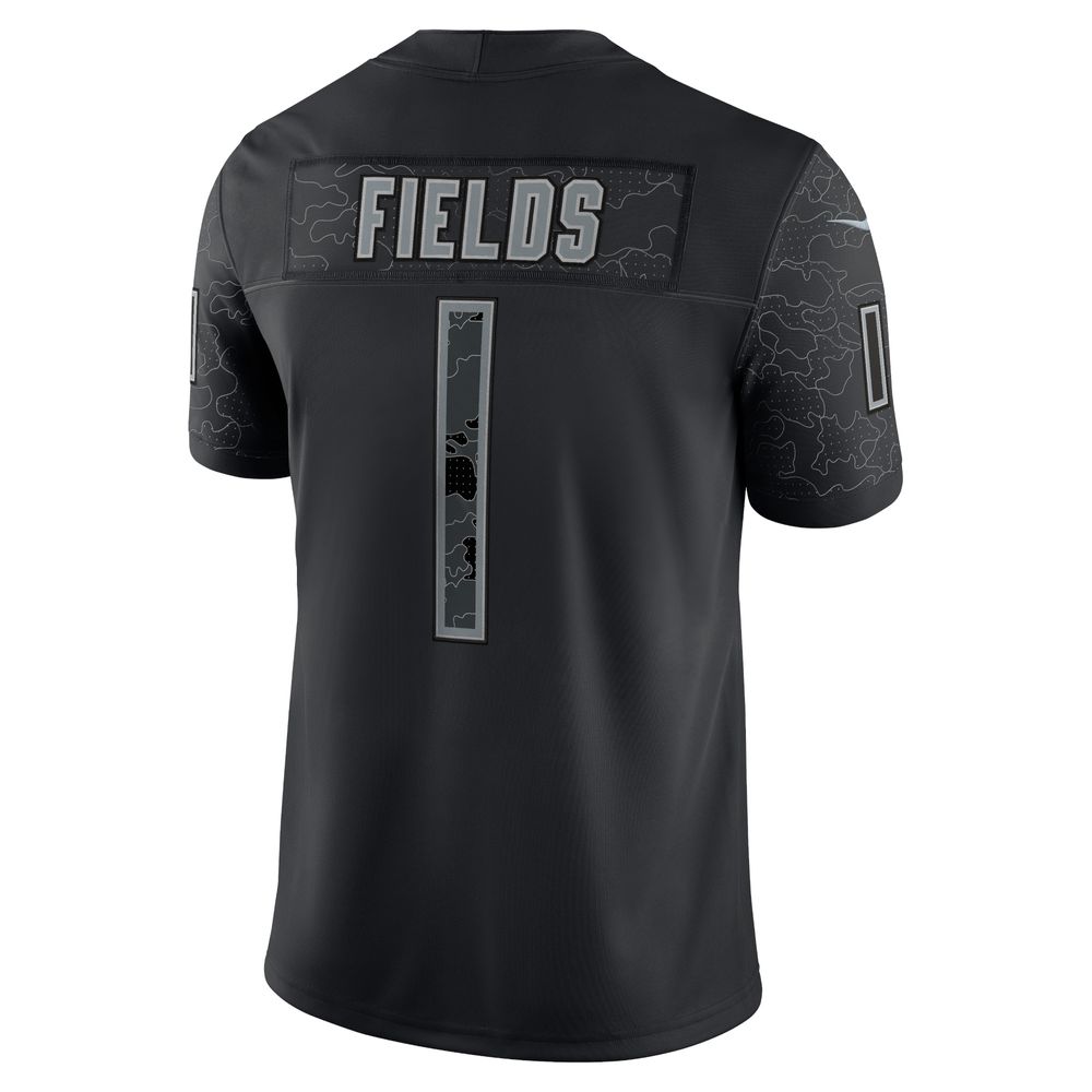 Youth Nike Justin Fields Gray Chicago Bears Atmosphere Game Jersey