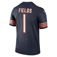 Men's Nike Justin Fields Navy Chicago Bears Team Legend Player Performance Top