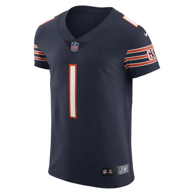 Nike Men's Nike Justin Fields Gray Chicago Bears Atmosphere Fashion Game  Jersey