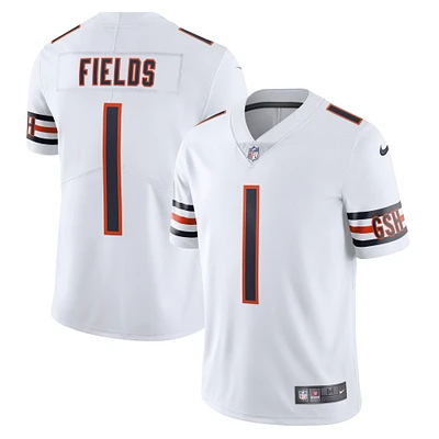 Maillot Nike Justin Fields Chicago Bears Vapor Limited pour homme, blanc