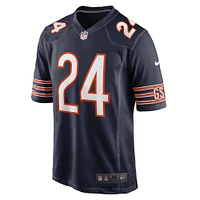 Maillot de match Nike Khalil Herbert pour hommes, bleu marine, Chicago Bears