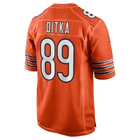 Maillot Nike Mike Ditka orange pour homme, joueur retraité des Chicago Bears, match alternatif