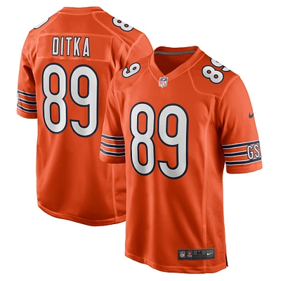 Maillot Nike Mike Ditka orange pour homme, joueur retraité des Chicago Bears, match alternatif
