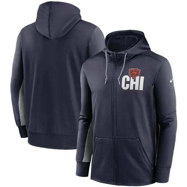 Chicago Bears Nike Side Line Therma Hoodie - Youth