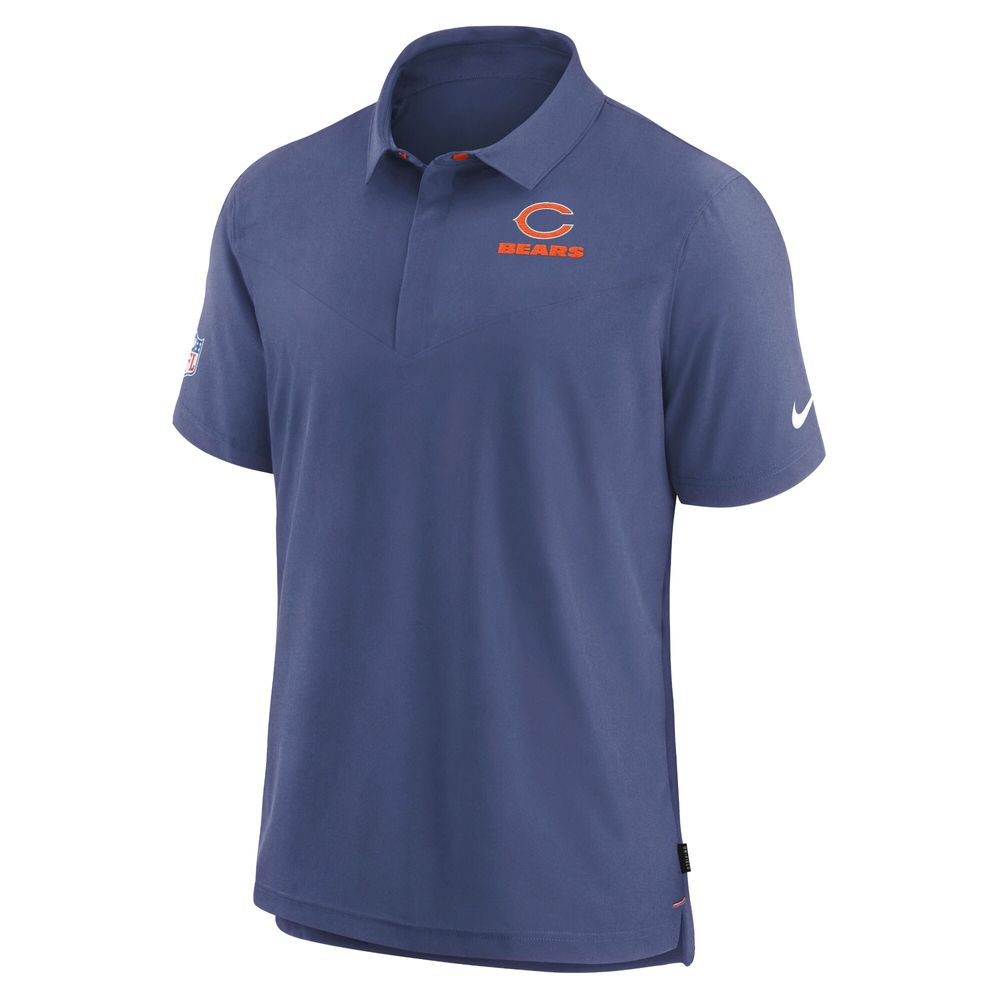 Men's Nike Navy Chicago Bears 2022 Sideline Lockup Coach Performance Polo