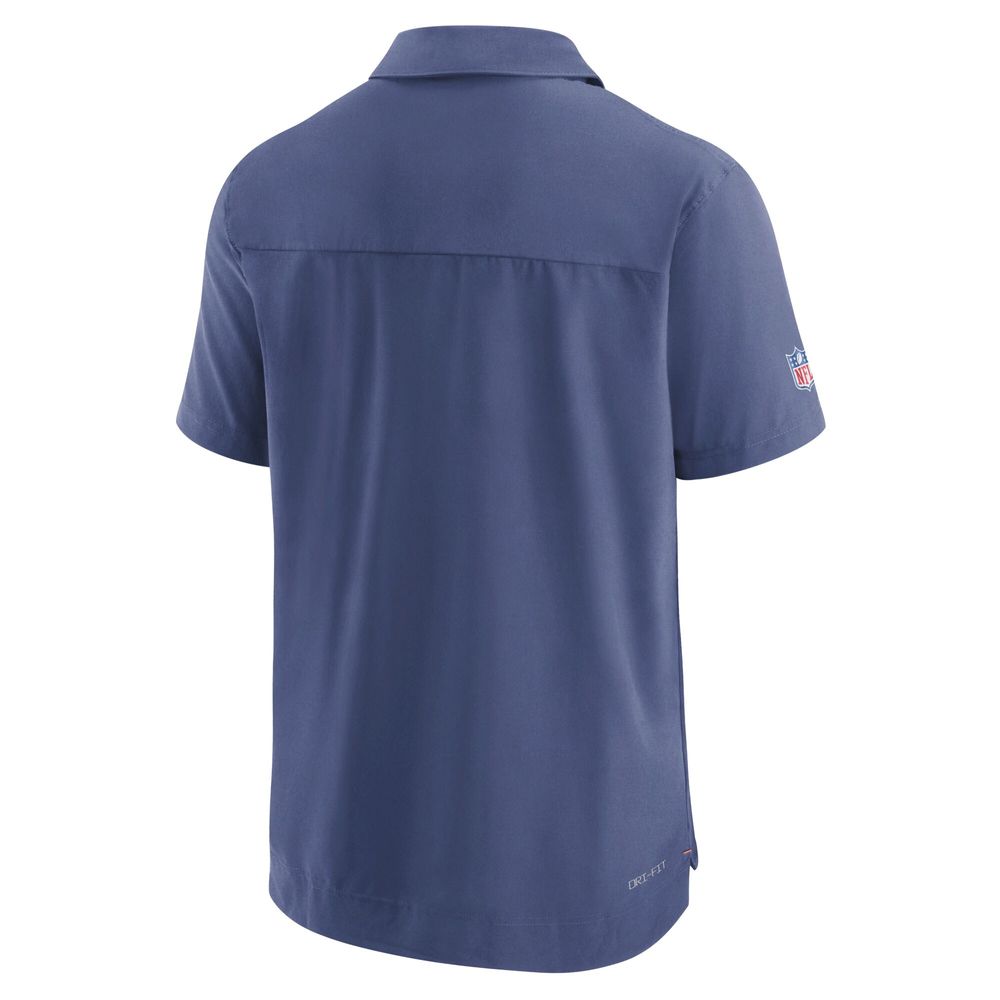 Men's Nike Navy Chicago Bears 2022 Sideline Lockup Coach Performance Polo