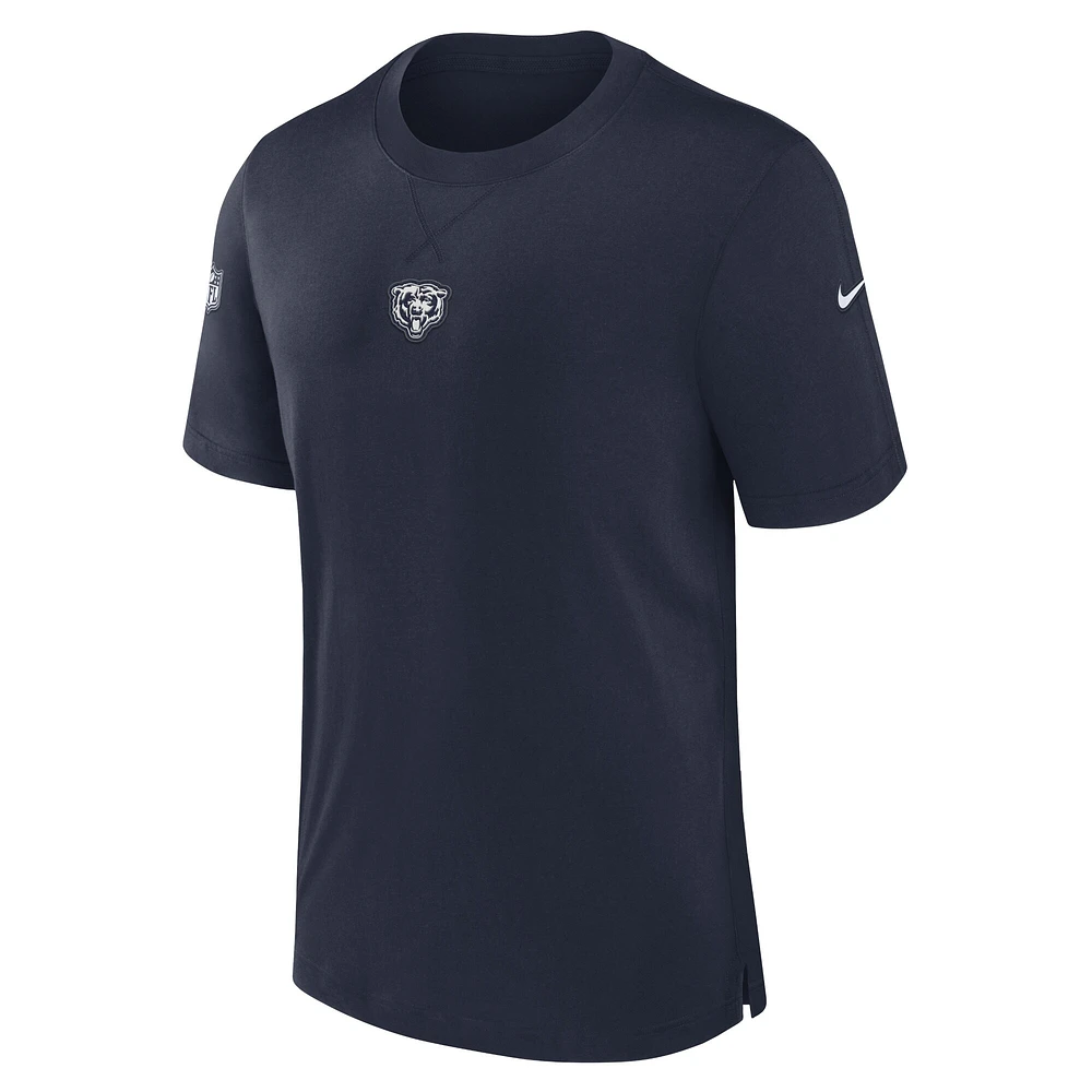 Men's Nike Navy Chicago Bears 2023 Sideline Performance T-Shirt