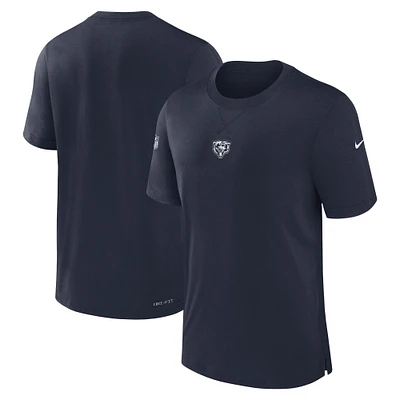 T-shirt Nike bleu marine Chicago Bears 2023 Sideline Performance pour homme