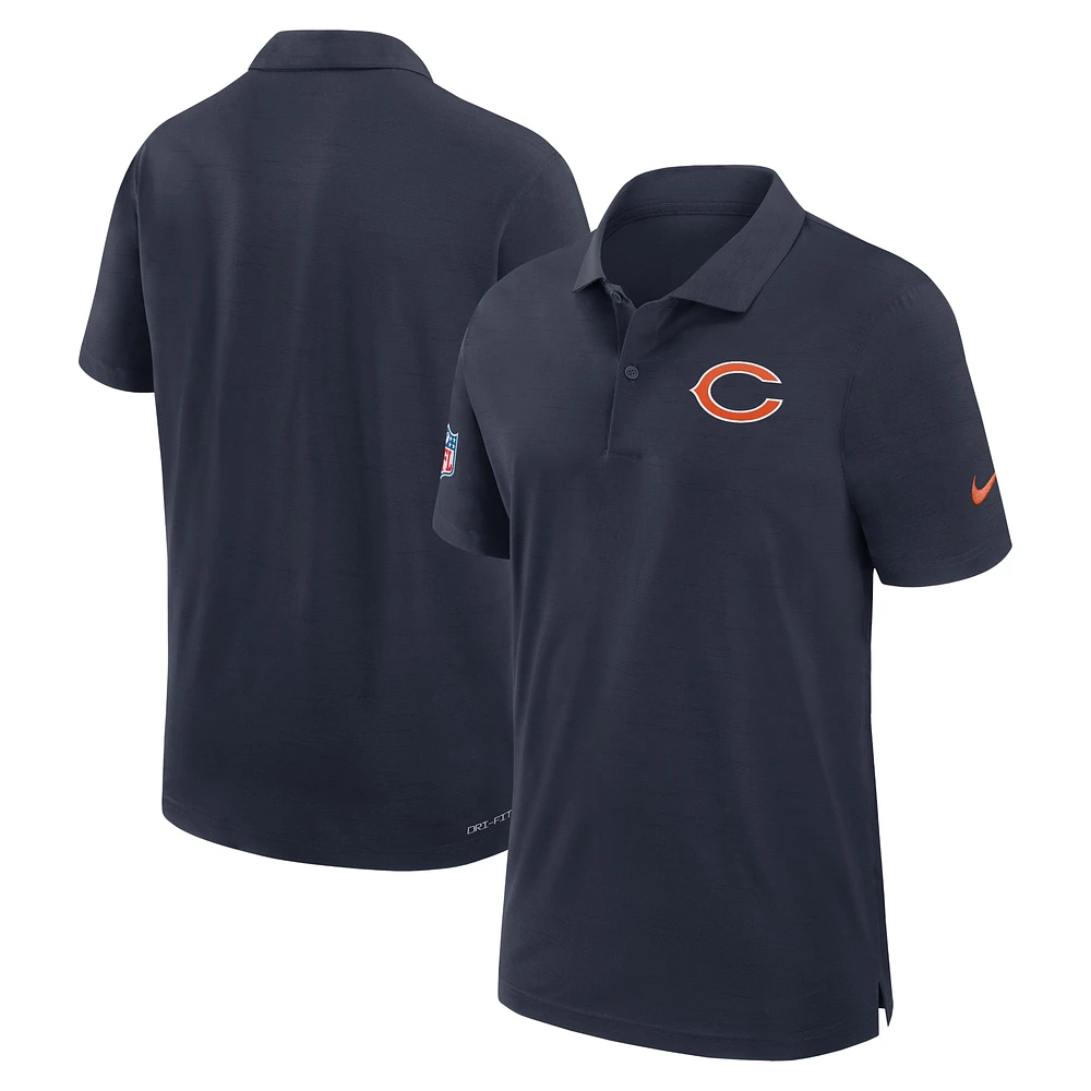 Polo Nike Sideline Performance bleu marine Chicago Bears 2024/25 pour homme