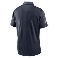 Polo Nike bleu marine Chicago Bears 2024 Sideline Victory Performance pour homme