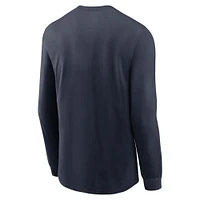 Men's Nike Navy Chicago Bears All Out Long Sleeve T-Shirt