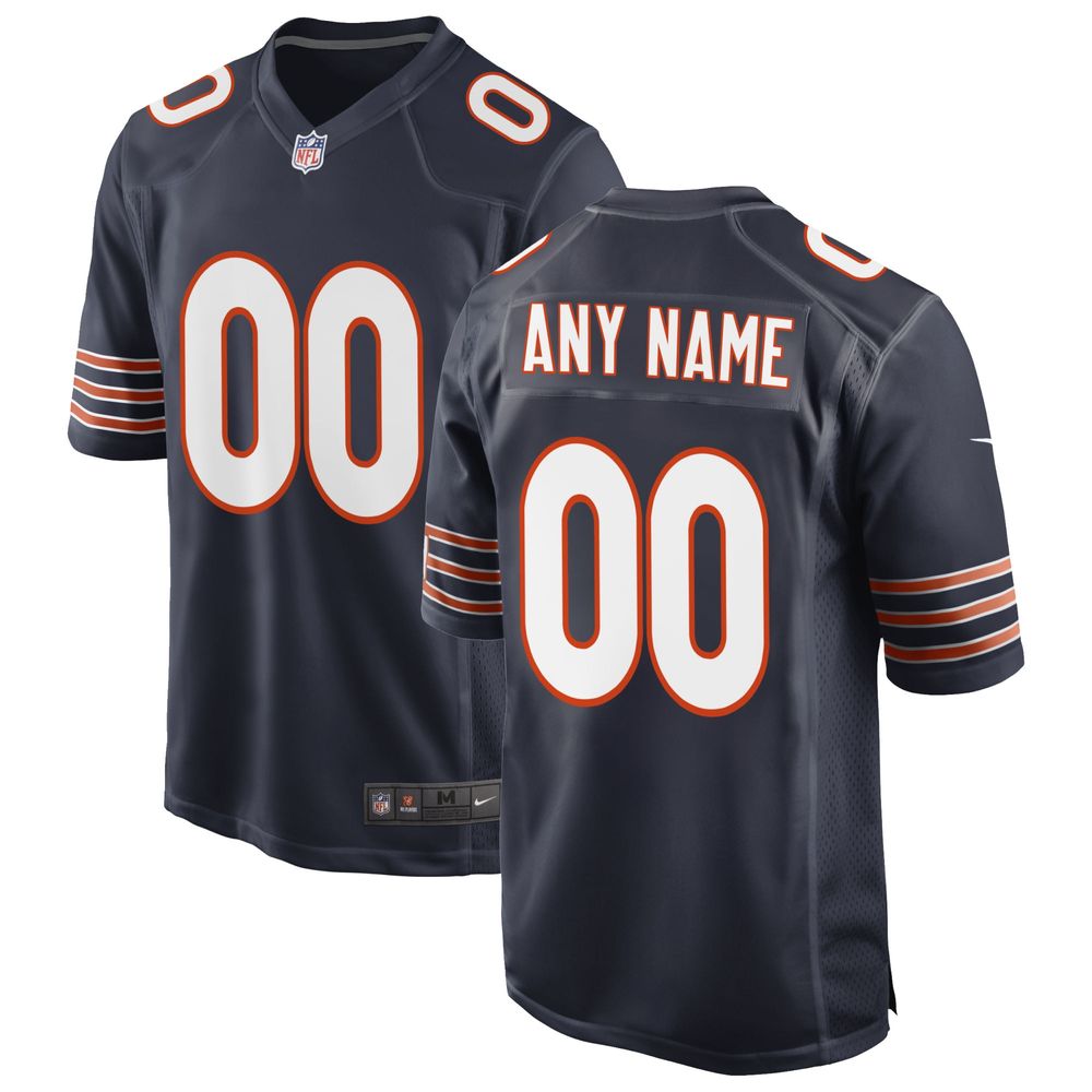 Men's Nike Navy Chicago Bears Custom