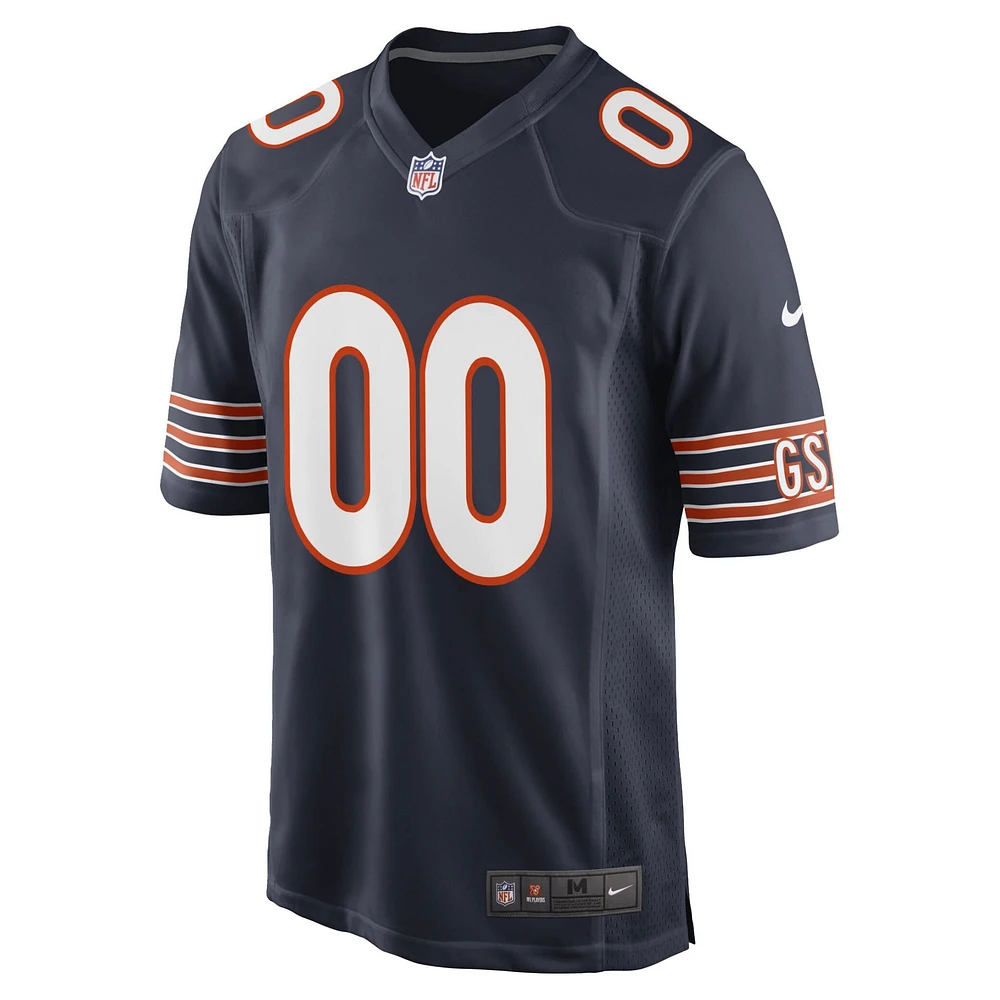 Men's Nike Navy Chicago Bears Custom - Game Jersey