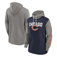 Sweat à capuche tendance color block Nike pour hommes, bleu marine, Chicago Bears