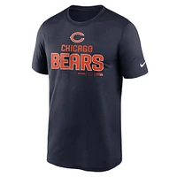 Men's Nike Navy Chicago Bears Legend Community Performance T-Shirt