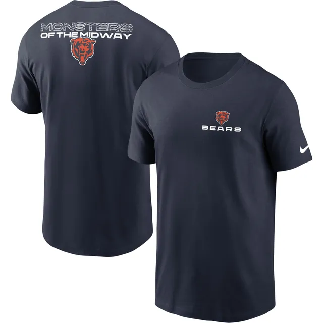 Nike Men's Navy Chicago Bears Team Wordmark T-Shirt