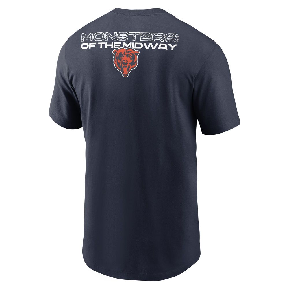 Chicago Bears Men's Navy Monsters of the Midway Club Long Sleeve Tee