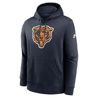 Men's Nike Navy Chicago Bears Rewind Club Logo Pullover Hoodie