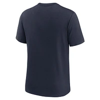 T-shirt à trois mélanges Nike Chicago Bears Rewind Playback Logo bleu marine pour homme