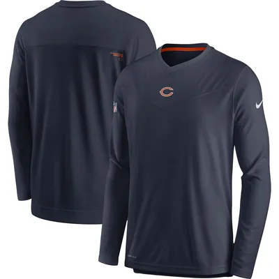 Lids Chicago Bears Nike Sideline Coach Chevron Lock Up Logo V-Neck  Performance T-Shirt - Navy