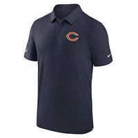 Men's Nike Navy Chicago Bears Sideline Coaches Performance Polo