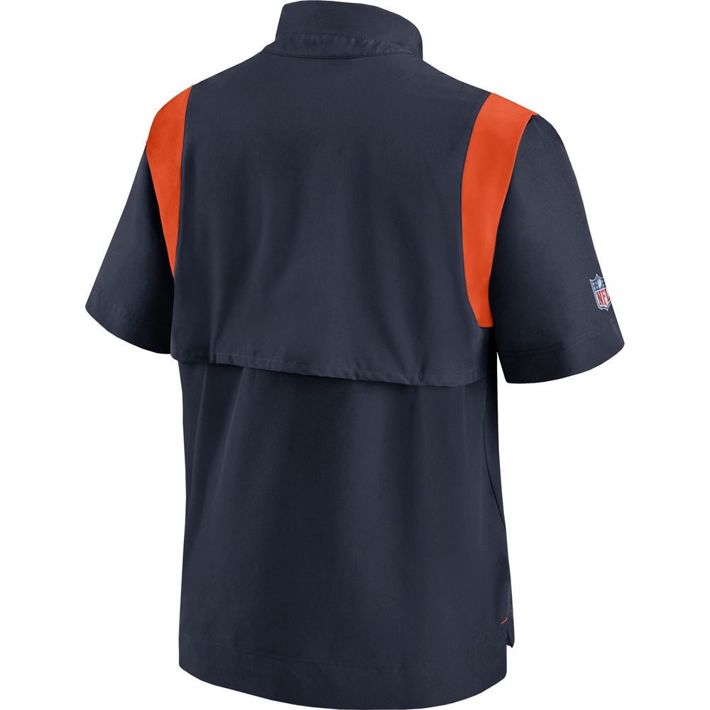 Nike Men's Nike Navy Chicago Bears Sideline Coaches Short Sleeve