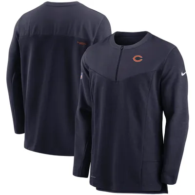 Chicago Bears Nike Sideline Half-Zip UV Performance Jacket - Navy