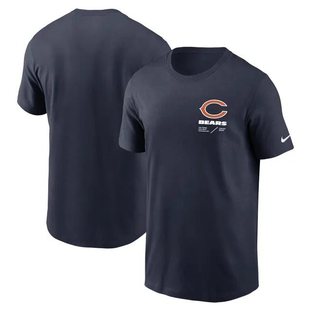 Nike Chicago Bears Youth Navy Sideline Performance Long Sleeve T-Shirt Size: Medium