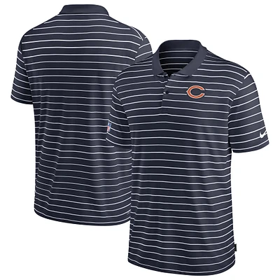 Polo de performance Nike pour hommes, Chicago Bears Sideline Lock Up Victory, bleu marine