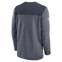 Men's Nike Navy Chicago Bears Sideline Lockup Performance - Quarter-Zip Top